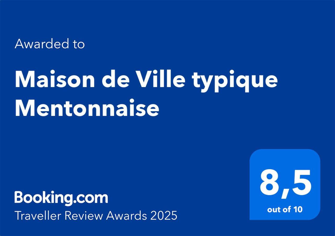 Maison De Ville Typique Mentonnaise Екстериор снимка